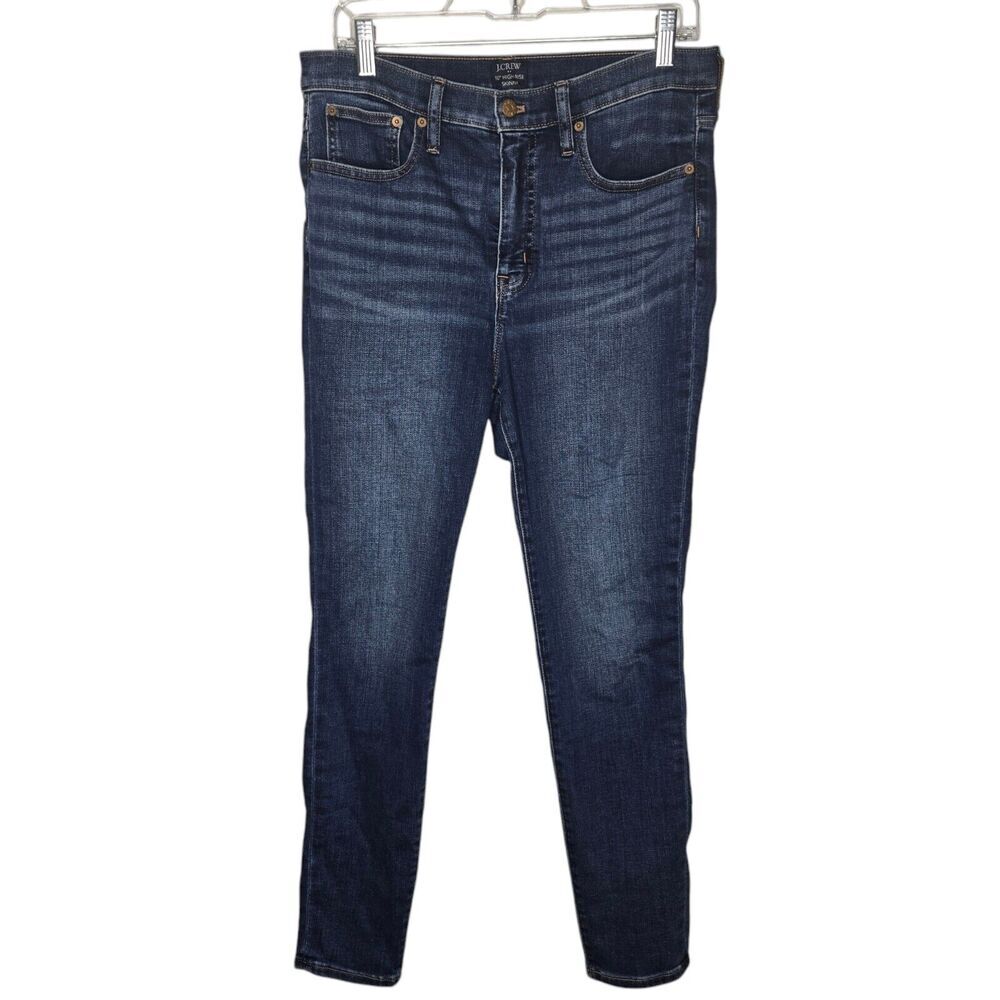 NWT J. Crew Factory BT075 10" high-rise blue skinny jean in signature stretch 29